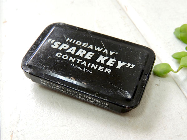 HIDEAWAYSPARE KEY CONTAINER・ヴィンテージ・ブリキ製・キー・ケース