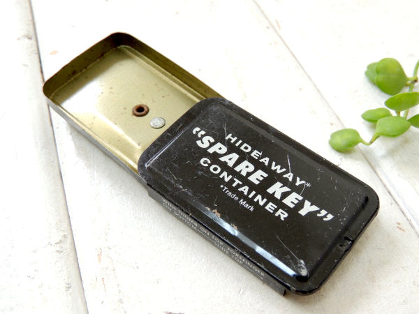 HIDEAWAYSPARE KEY CONTAINER・ヴィンテージ・ブリキ製・キー・ケース