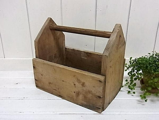 木製　アンティーク・ツールボックス/キャリーケース・木箱　USA