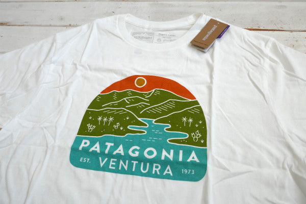 Patagonia パタゴニア ベンチュラ本店 リバーマウス メンズ Tシャツ&ステッカー ホワイト