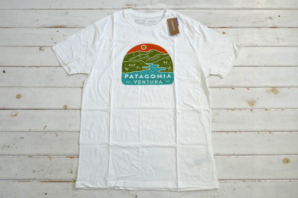 Patagonia パタゴニア ベンチュラ本店 リバーマウス メンズ Tシャツ&ステッカー ホワイト