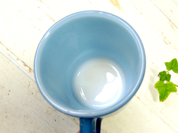 【Fire King】ファイヤーキング・ブルー・グラニット・マグカップ/スタッキングマグ/食器