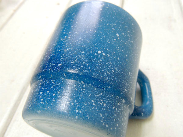 【Fire King】ファイヤーキング・ブルー・グラニット・マグカップ/スタッキングマグ/食器