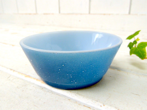 【Fire King】ファイヤーキング・ブルーグラニット・サラダボウル/ヴィンテージ食器