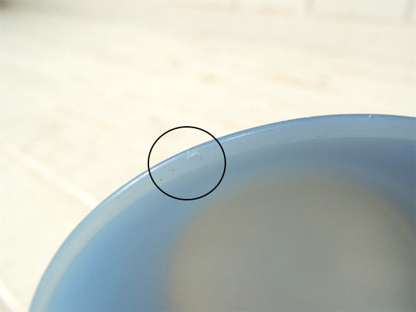 【Fire King】ファイヤーキング・ブルーグラニット・サラダボウル/ヴィンテージ食器