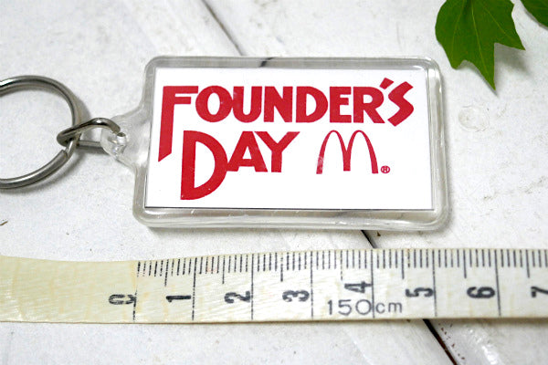 USA・マクドナルド・FOUNDER'S DAY・ヴィンテージ・アドバタイジング・キーホルダー