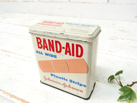 【ジョンソン&ジョンソン】60's~バンドエイド・ヴィンテージ・ティン缶/ブリキ缶 USA