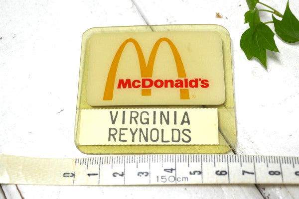 マクドナルド・USA ヴィンテージ・店舗スタッフ・非売品・バッジ・アドバタイジング 名札