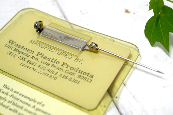 マクドナルド・USA ヴィンテージ・店舗スタッフ・非売品・バッジ・アドバタイジング 名札