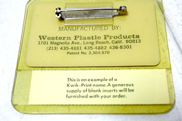 マクドナルド・USA ヴィンテージ・店舗スタッフ・非売品・バッジ・アドバタイジング 名札