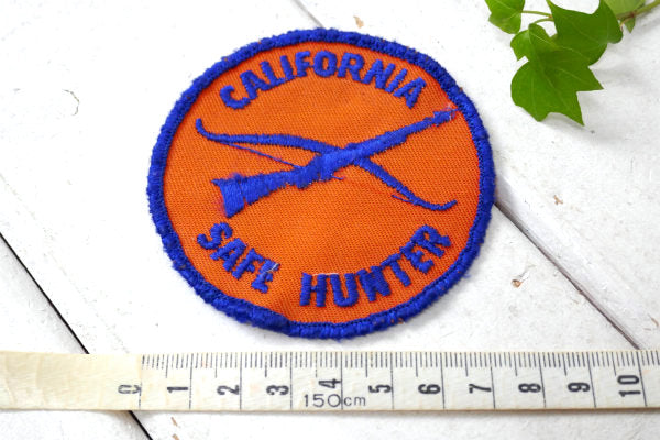 デッドストック カリフォルニア  SAFE HUNTER ヴィンテージ・刺繍・ワッペン USA