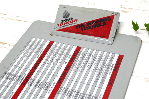PRO HONDA チーム ホンダ・ビンテージ・アドバタイジング・バインダー ステーショナリー US