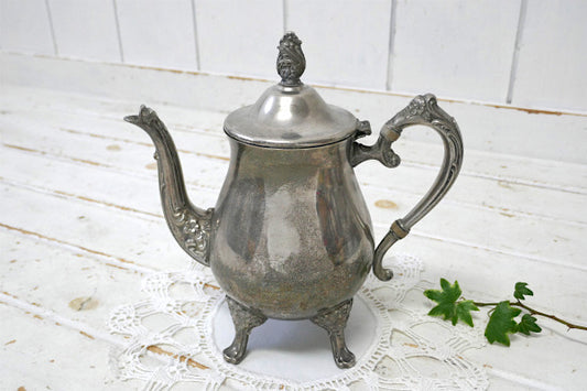 GORHAM ゴーハム 猫足 シルバープレート アンティーク ティーポット 銀食器 コーヒーポット