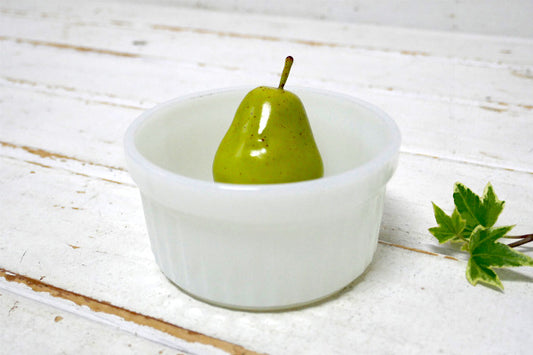 Fire King ファイヤーキング ホワイト ココット カスタードカップ 食器 USA