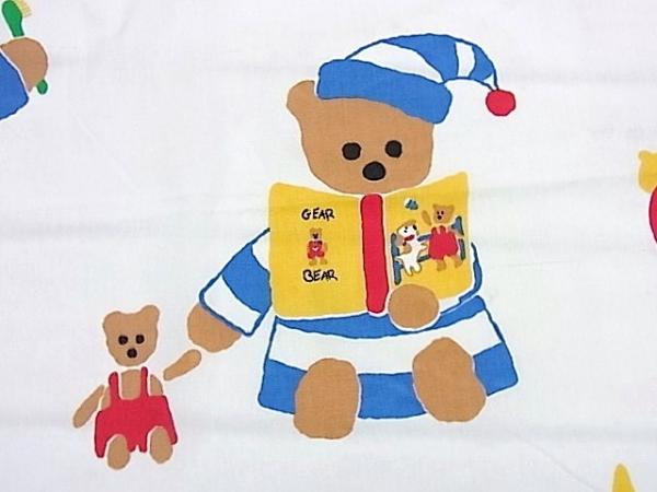 【GEAR BEAR】キャラクター・クマ・ギアベア・ユーズドシーツ(1/2)キュート柄　USA