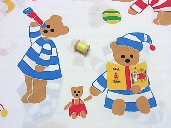 【GEAR BEAR】キャラクター・クマ・ギアベア・ユーズドシーツ(1/2)キュート柄　USA