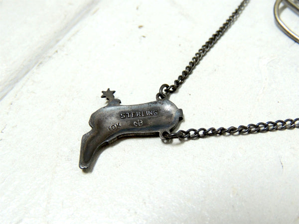 STERLING・K10 ウエスタンブーツ モチーフ・ヴィンテージ・タイピン・ダブルライン