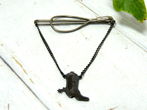 STERLING・K10 ウエスタンブーツ モチーフ・ヴィンテージ・タイピン・ダブルライン