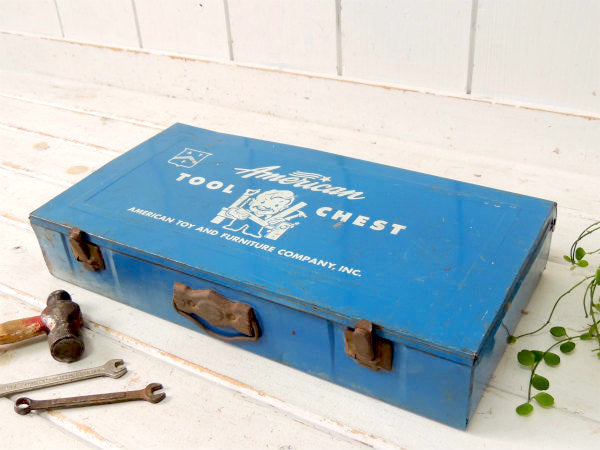 AMERICAN TOOL CHEST 子供用 ティン製 50s ヴィンテージ ツールケース 工具箱