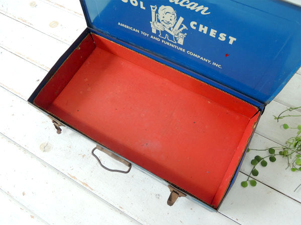 AMERICAN TOOL CHEST 子供用 ティン製 50s ヴィンテージ ツールケース 工具箱