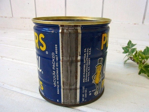 【PLANTERS】プランターズ・ピーナッツのヴィンテージ・ティン缶/ブリキ缶　USA