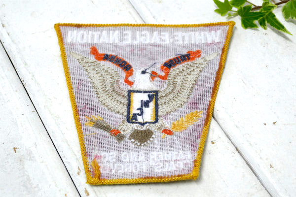 YMCA・EAGLE ・イーグル・アドバタイジング・ヴィンテージ・刺繍・ワッペン・USA