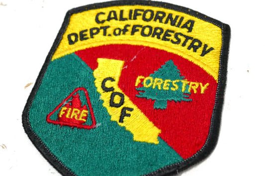 カリフォルニア 消防 FIRE FORESTRY・USA・ヴィンテージ・刺繍・ワッペン パッチ