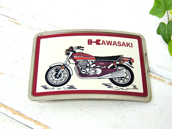 50%OFF!! KAWASAKI 900 バイク・ヴィンテージ・ベルト用・バックル・カワサキ・Z1・USA
