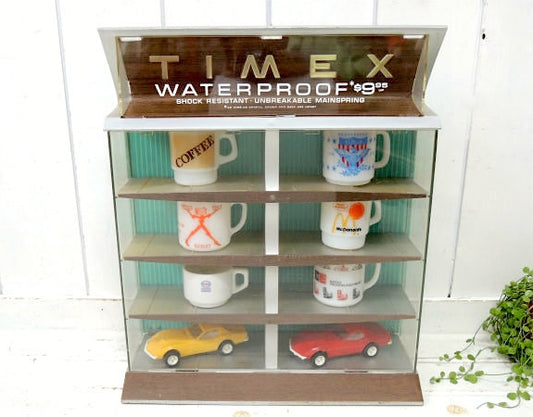 【TIMEX】タイメックス・ミッドセンチュリー・4段・ヴィンテージ・ディスプレイケース/ショーケース