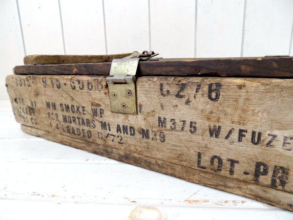 第二次世界大戦〜 M29&M375・追撃砲・ミサイル・ミリタリー・ビンテージ・木箱・弾薬箱