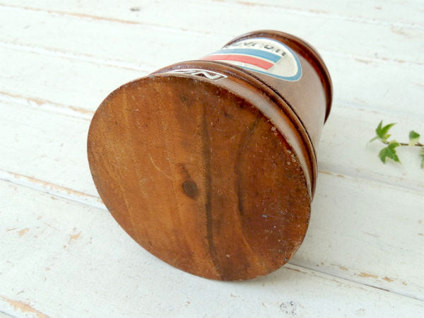 シェブロン オイルカンパニー・ビンテージ・ビアジョッキ・ペン立て・USA ガレージ&モーター系