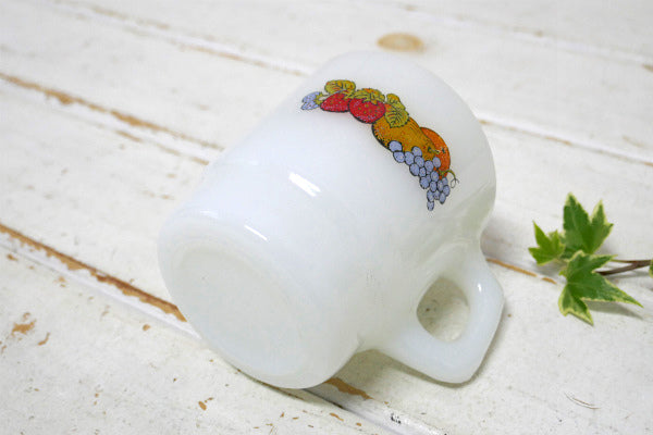 FireKing ファイヤーキング  ネイチャーズバウンティ フルーツ柄 マグカップ 食器 USA