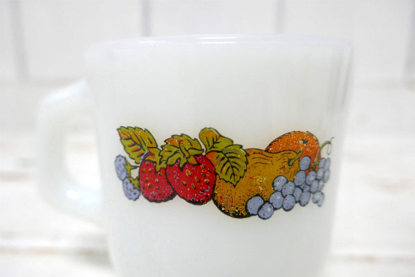 FireKing ファイヤーキング  ネイチャーズバウンティ フルーツ柄 マグカップ 食器 USA