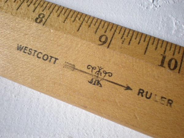 WESTCOTT RULER 木製 ヴィンテージ メジャー 物さし U.S.A. ステーショナリー 文房具 裁縫道具