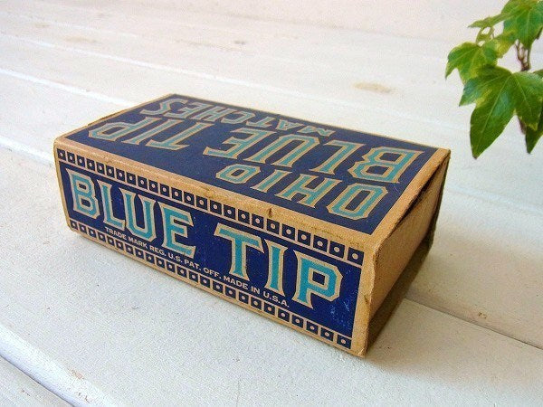 【OHIO BLUE TIP MATCHES】ヴィンテージ・マッチ箱/紙箱　USA