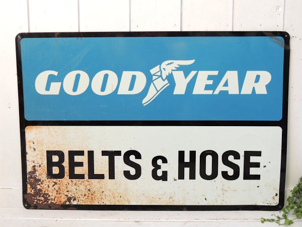 【GOODYEAR・BELTS&HOSE】グッドイヤー・ヴィンテージ・アドバタイジング・サイン・看板