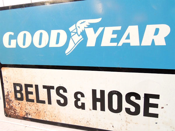 【GOODYEAR・BELTS&HOSE】グッドイヤー・ヴィンテージ・アドバタイジング・サイン・看板
