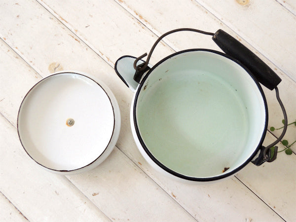 ジョルジュ ブリアール US ホーロー・フルーツ柄・ヴィンテージ・ケトル ポット キッチン雑貨