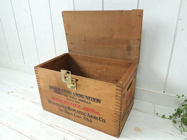 【Winchester・弾丸】カウボーイ・組み木・フタ付き・ヴィンテージ・木箱・ウッドボックス