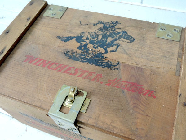 【Winchester・弾丸】カウボーイ・組み木・フタ付き・ヴィンテージ・木箱・ウッドボックス