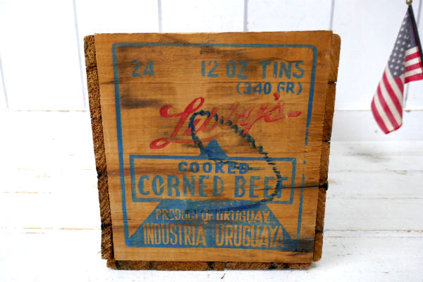 Libby リビー・コンビーフ・ヴィンテージ・アドバタイジング・ウッドボックス・木箱・USA