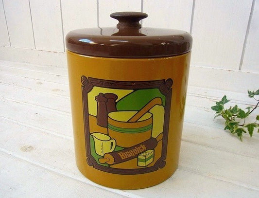 【ランズバーグ】BISQUICK・70's・アンティーク・キャニスター USA