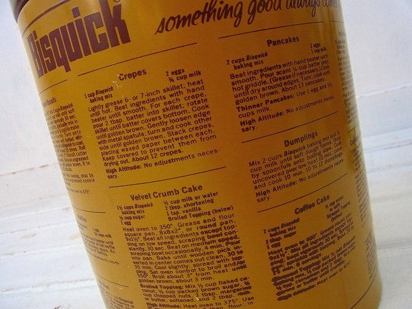 【ランズバーグ】BISQUICK・70's・アンティーク・キャニスター USA