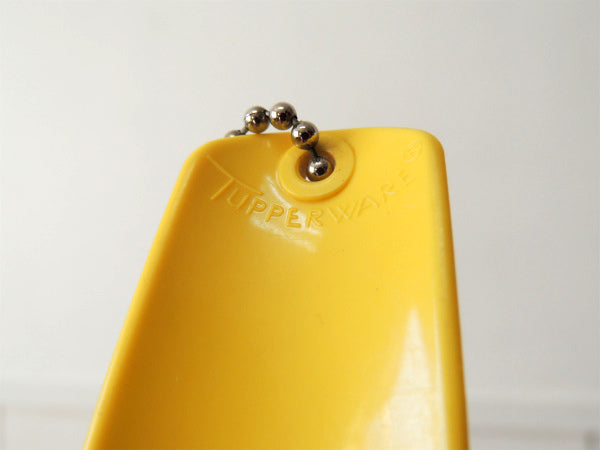 【TUPPERWARE】アドバタイジング・ビンテージ・靴べら・シューホーン・USA・黄・キーホルダー