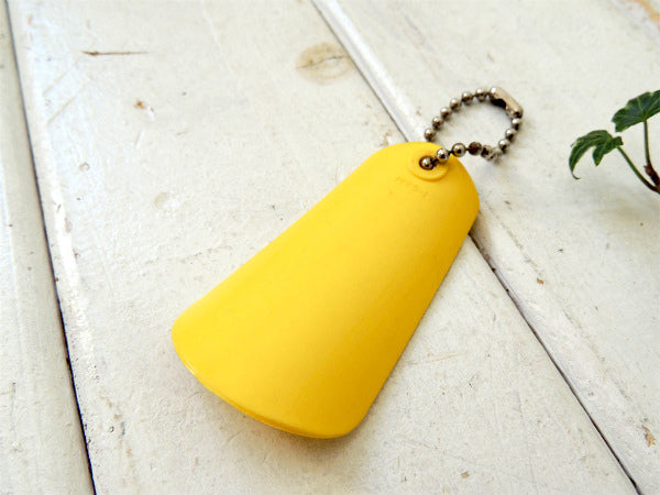 【TUPPERWARE】アドバタイジング・ビンテージ・靴べら・シューホーン・USA・黄・キーホルダー