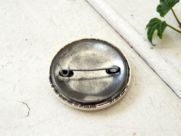 1987's・カリフォルニアレーズン ポーズ柄・ズンちゃん・ビンテージ・缶バッジ・USAアメキャラ