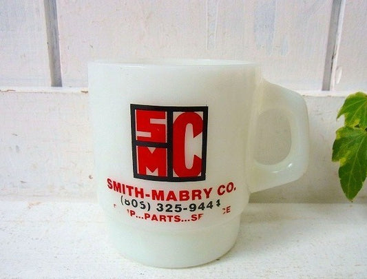 【Fire King】ファイヤーキング・アドバタイジング・マグカップ　USA