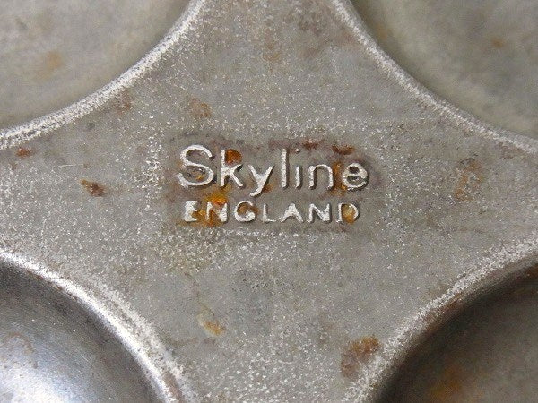 【SKYLINE】イギリス製・スカイライン・ティン製・アンティーク・モールド/菓子型