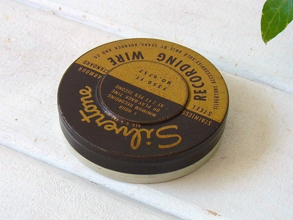 【SEARS】ワイヤーレコーダー・ティン製・ヴィンテージ・ティン缶　USA