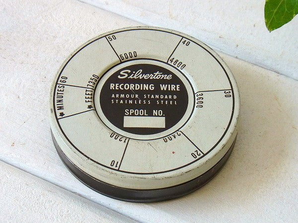 【SEARS】ワイヤーレコーダー・ティン製・ヴィンテージ・ティン缶　USA